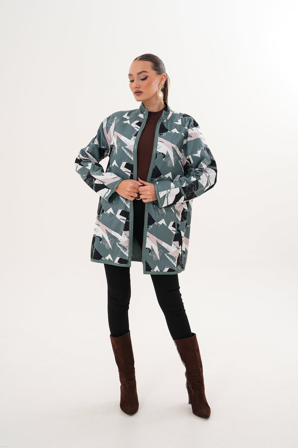 The Prado Reversible Green Leather Jacket
