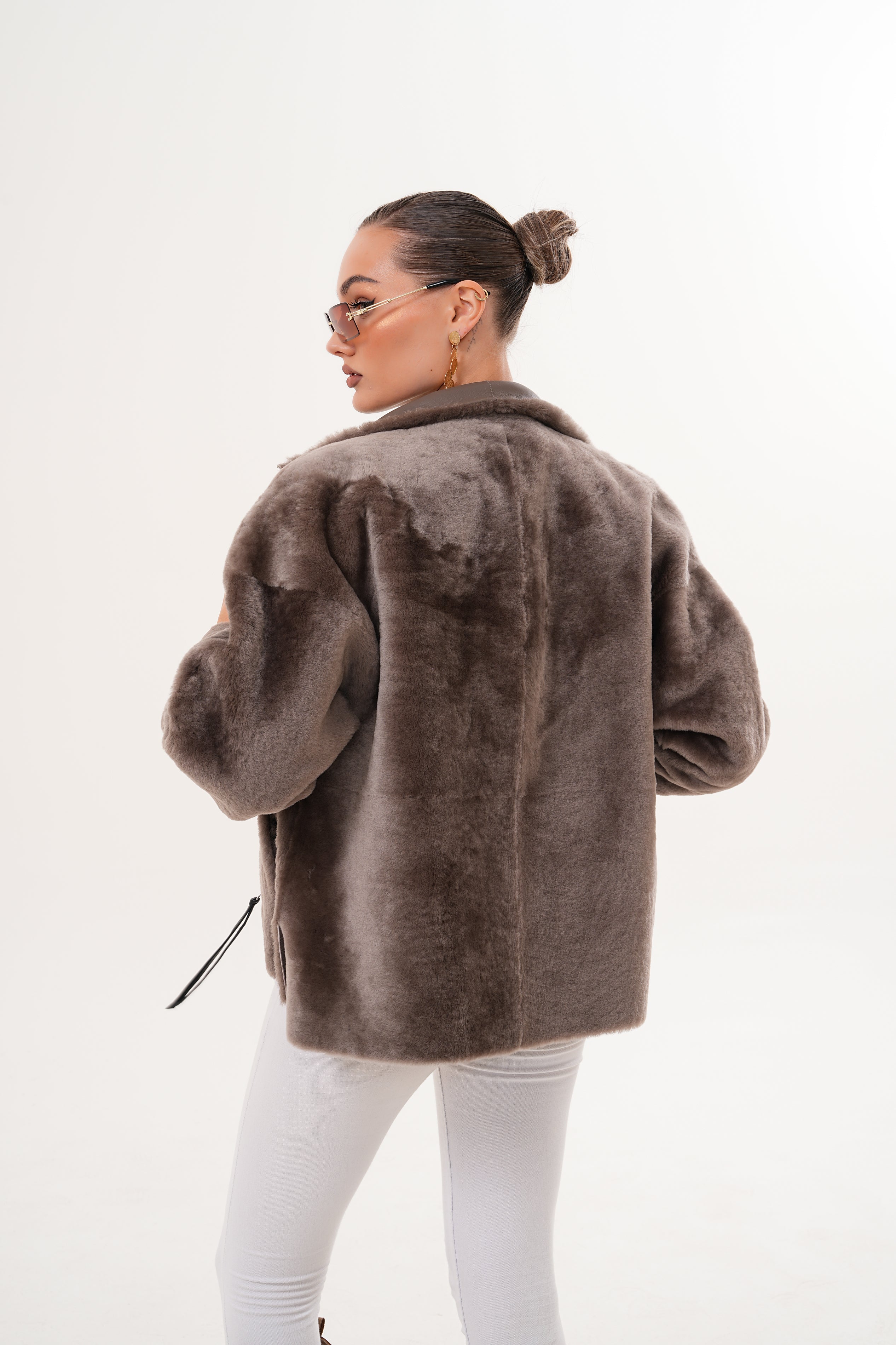 The Geneva Reversible Shearling Leather Jacket