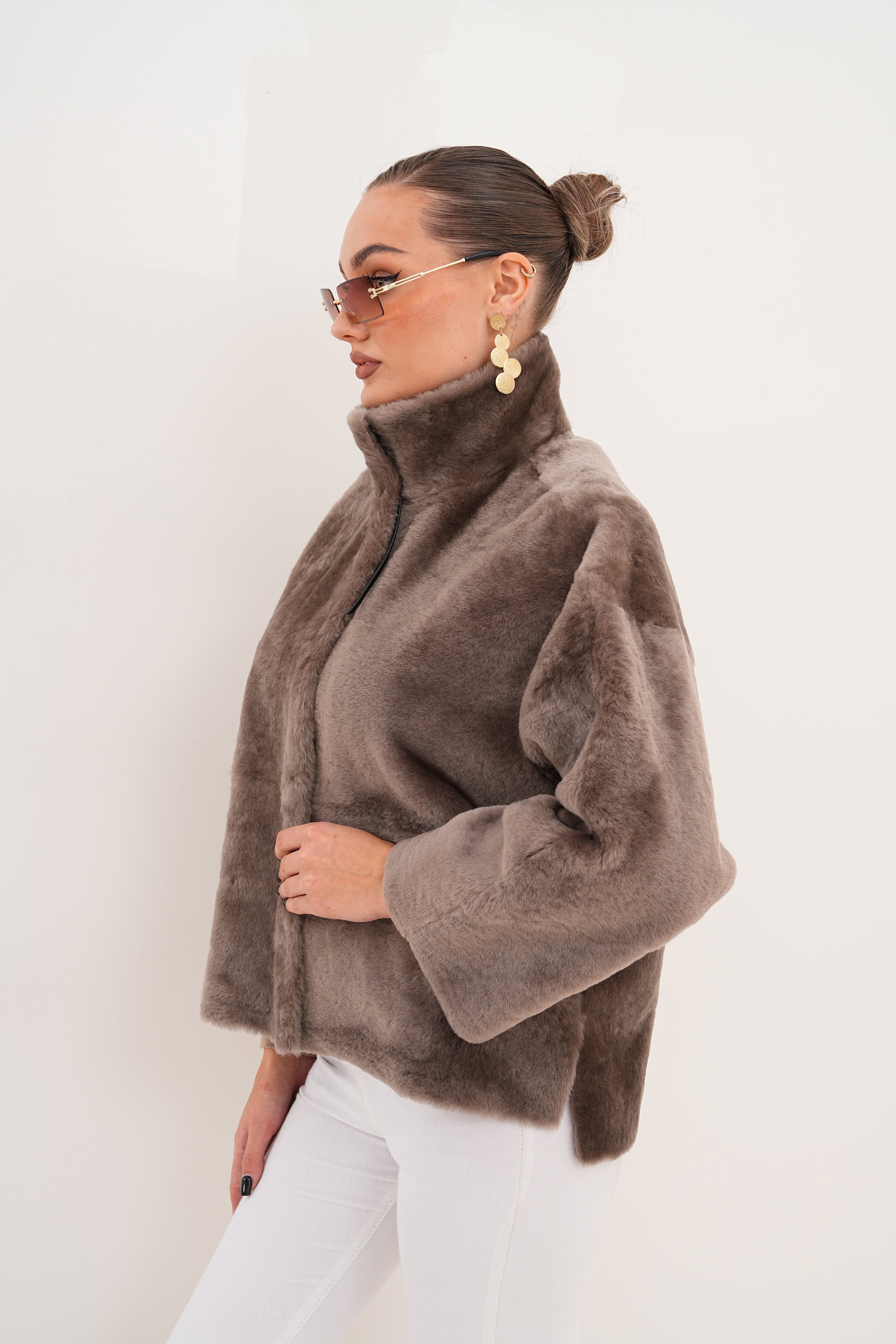 The Geneva Reversible Shearling Leather Jacket