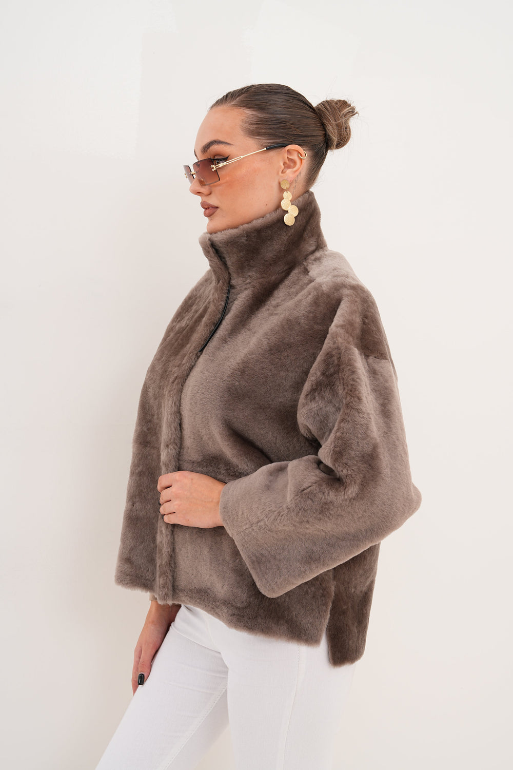 The Geneva Reversible Shearling Leather Jacket