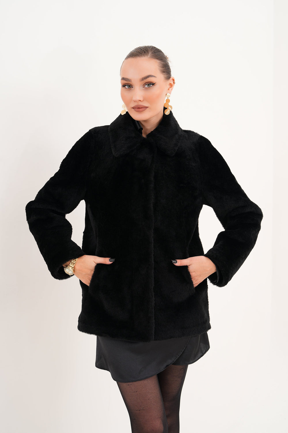 The Ava Reversible Shearling Leather Jacket