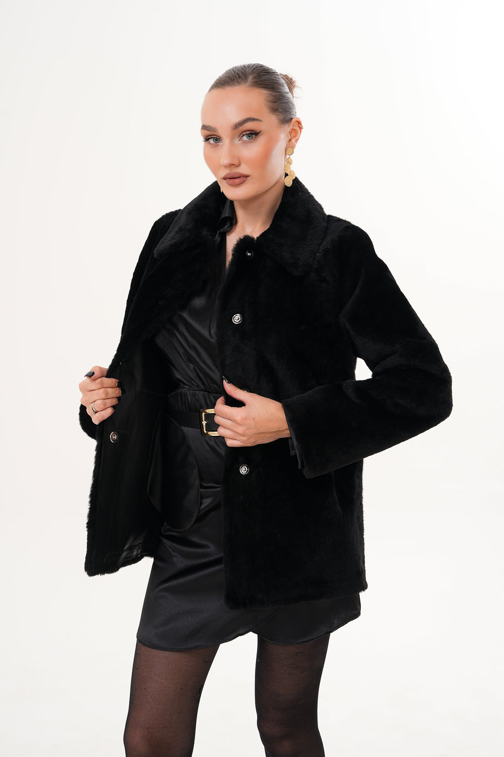 The Ava Reversible Shearling Leather Jacket