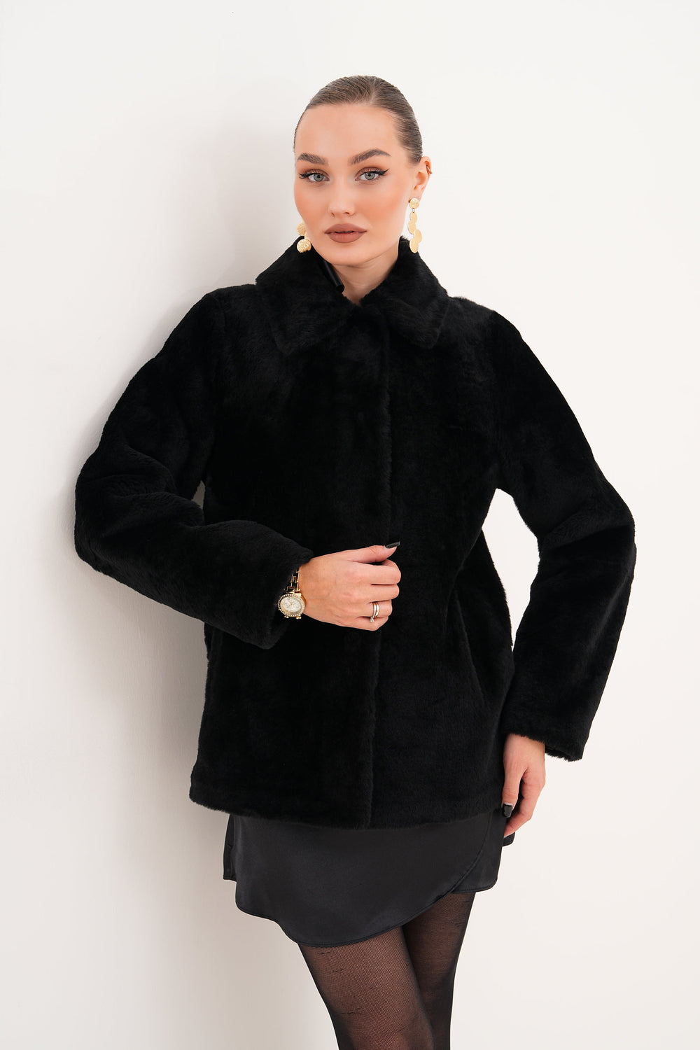 The Ava Reversible Shearling Leather Jacket