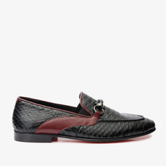 The Milano Black Shoe Bit Loafer  Shoe Final Sale!