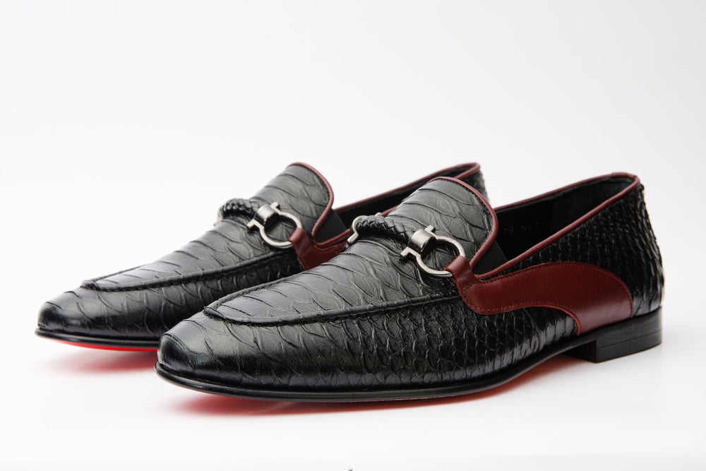 The Milano Black Shoe Bit Loafer  Shoe Final Sale!
