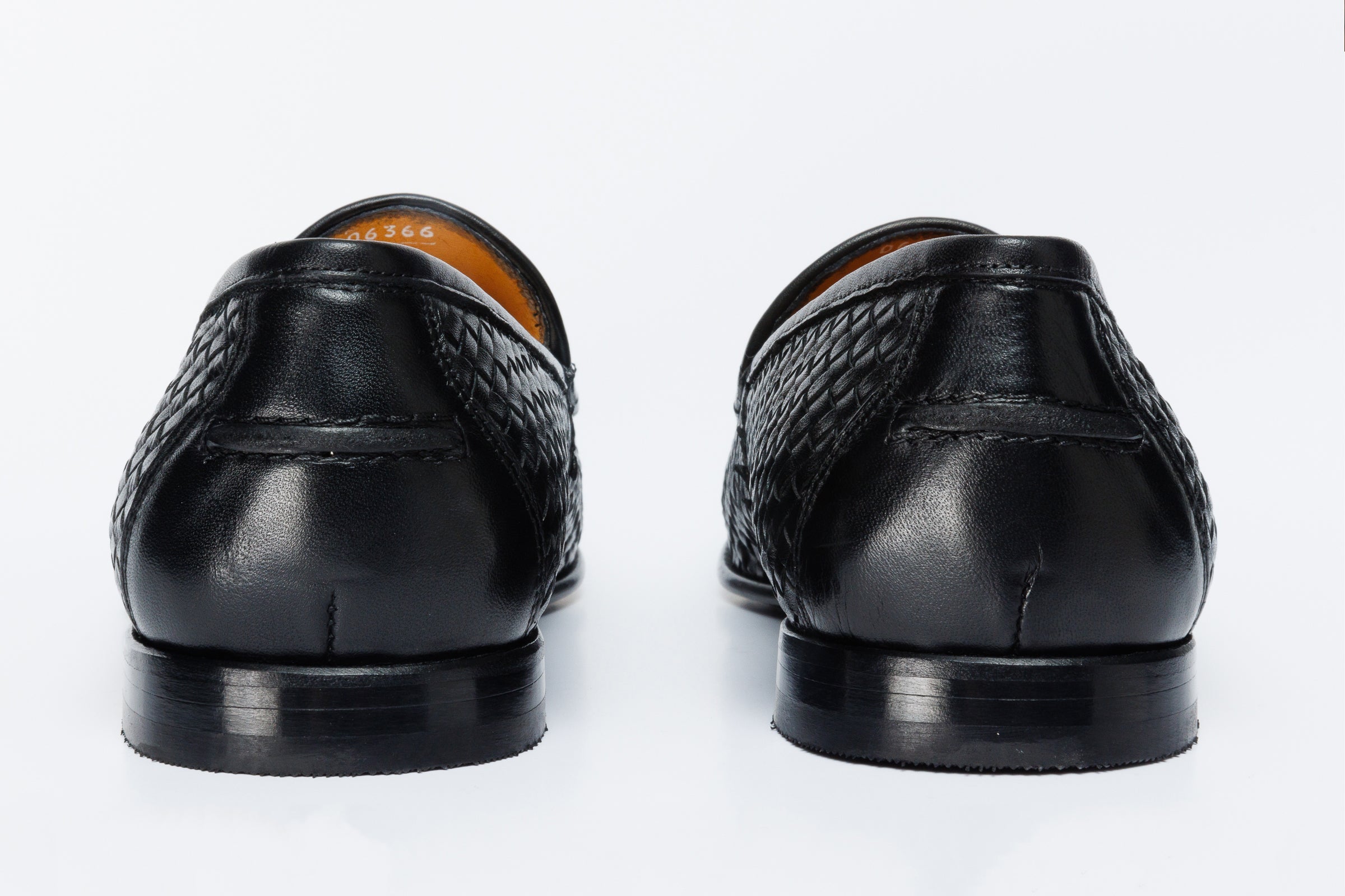 The Mclean Shoe Black Leather Woven Tassel Loafer  Shoe