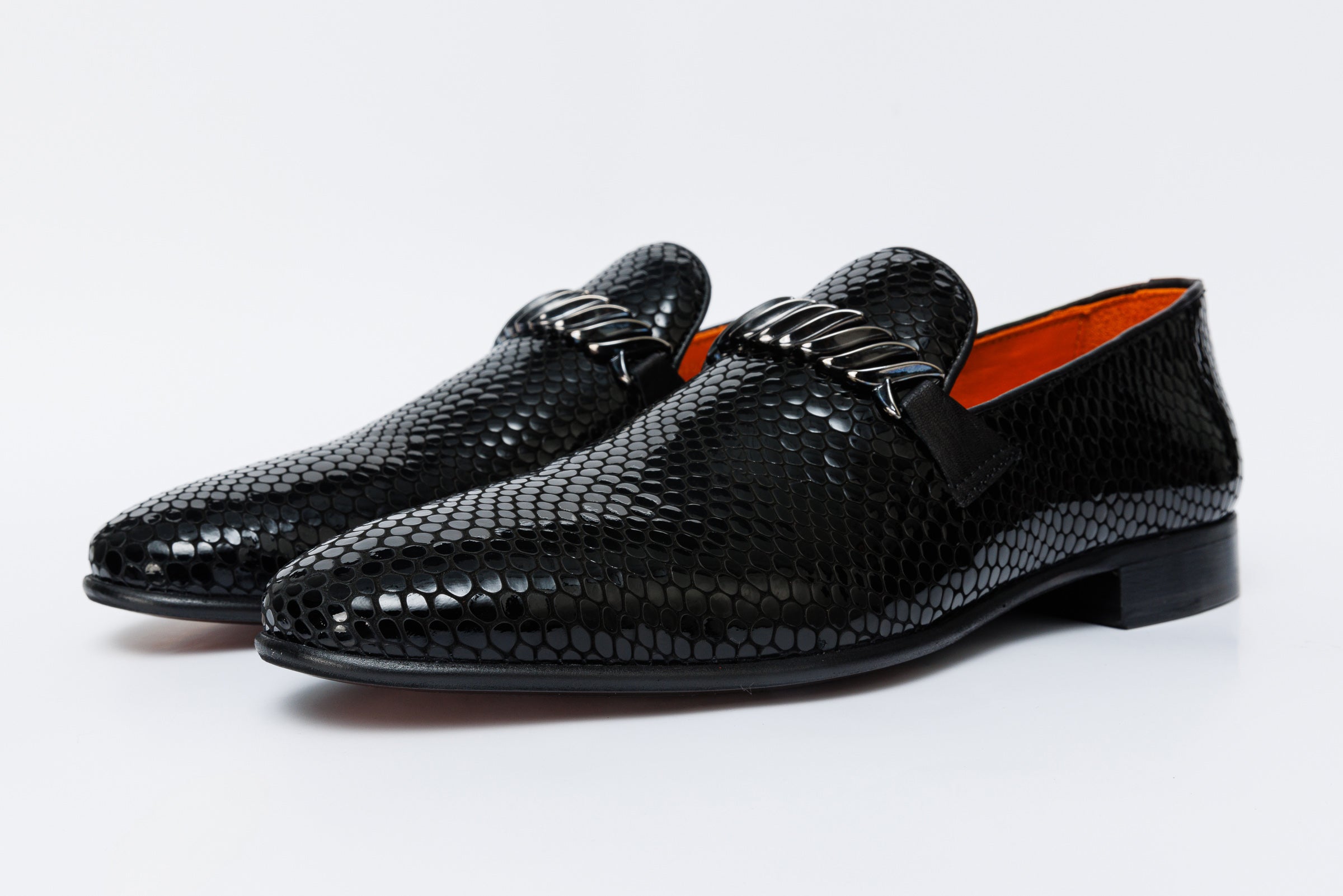 The King Black Bit Dress Loafer Shoe
