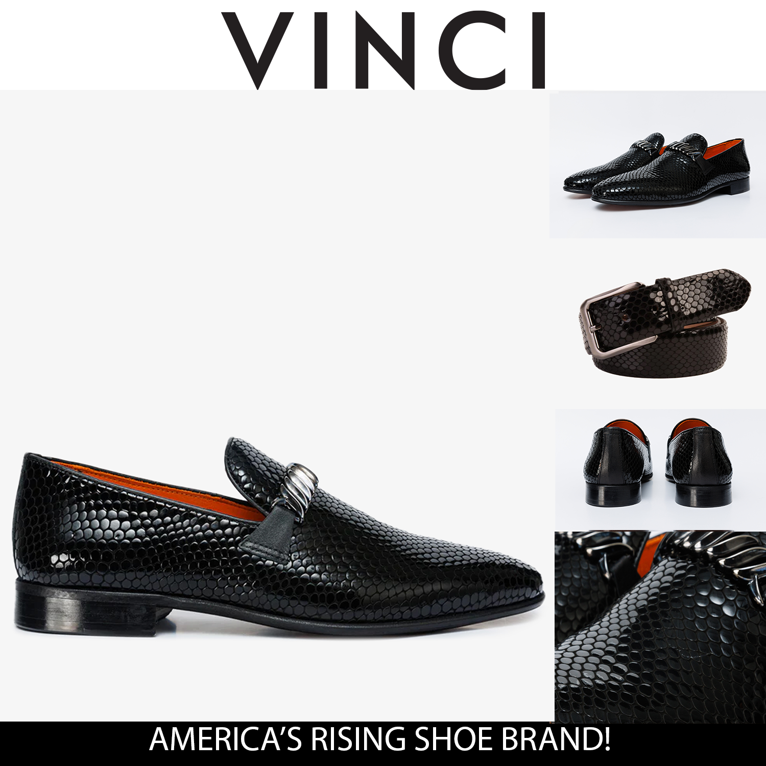 The King Black Bit Dress Loafer Shoe