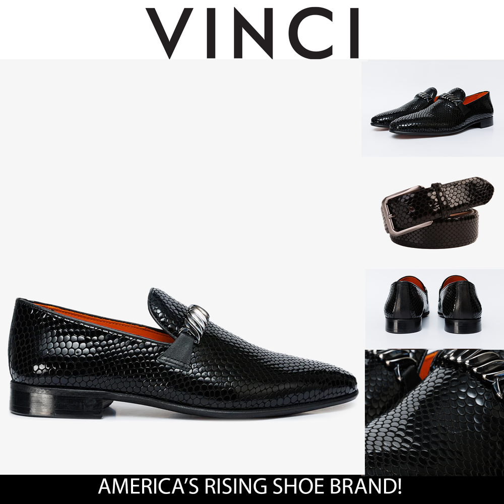 The King Black Bit Dress Loafer Shoe