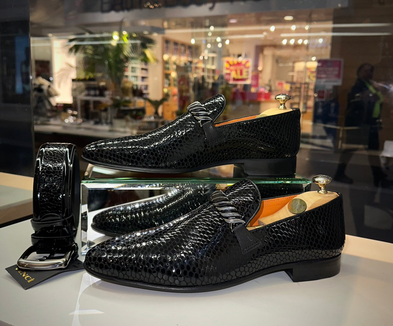 The King Black Bit Dress Loafer Shoe