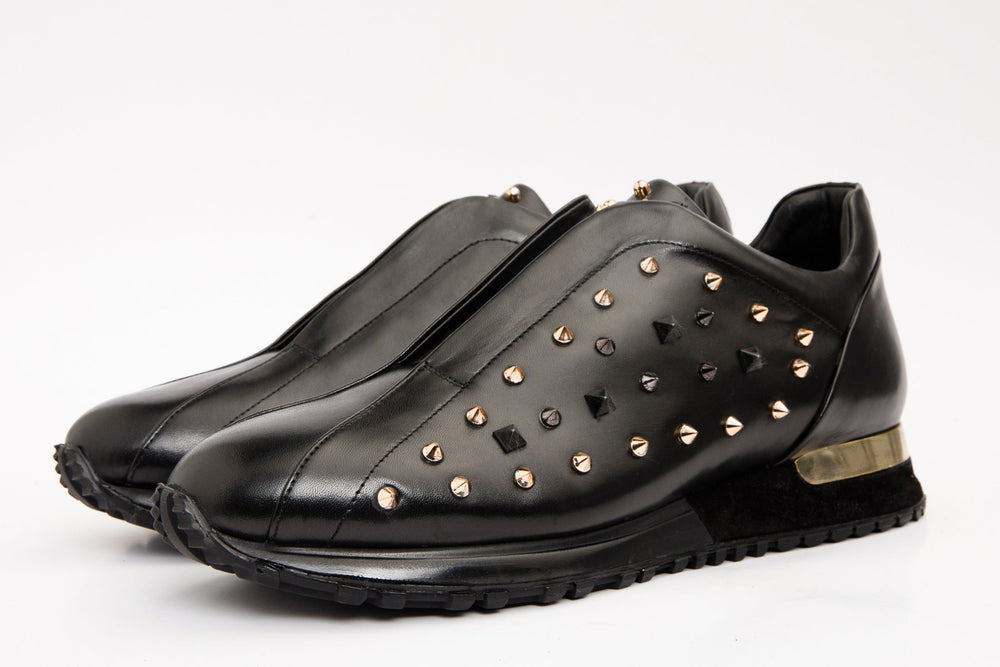 The Infanta Black Spike Leather  Sneaker Limited Edition