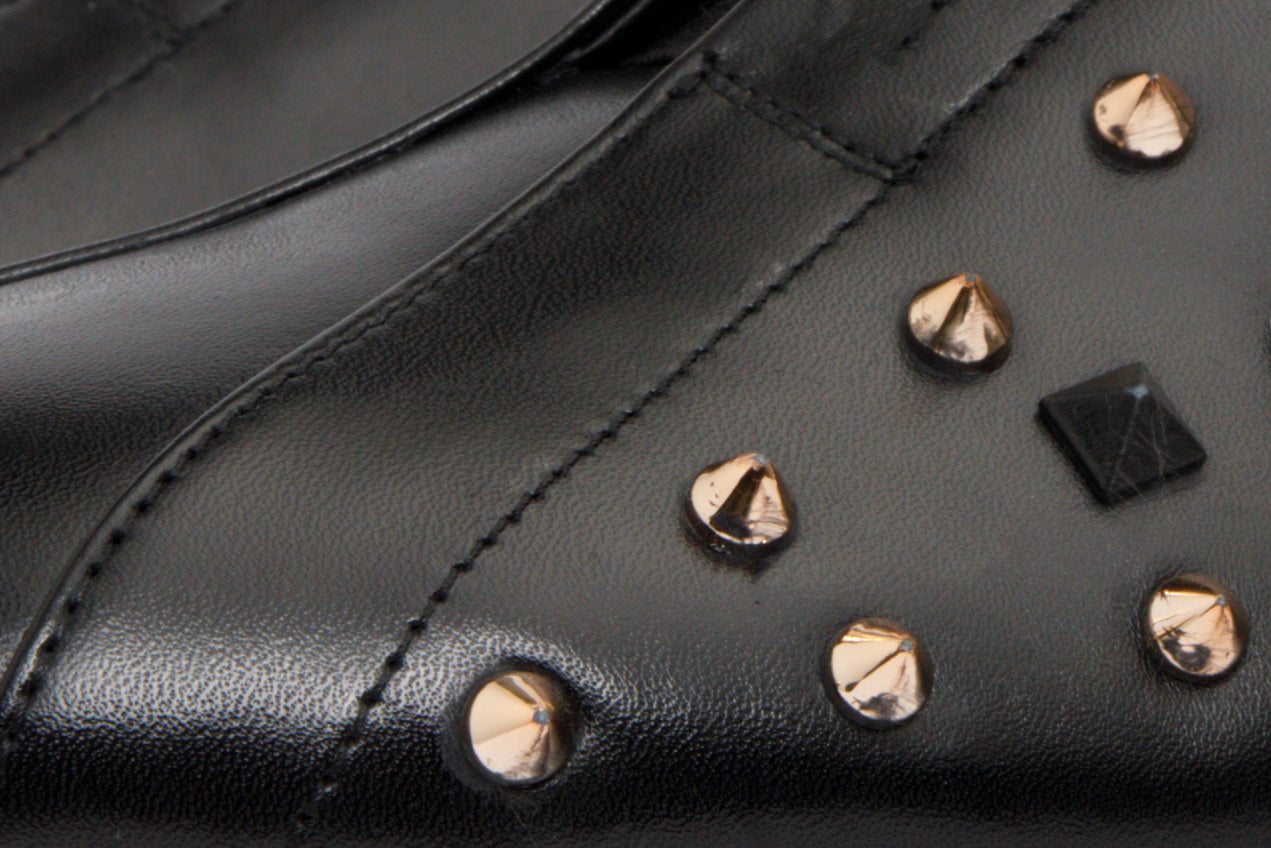 The Infanta Black Spike Leather  Sneaker Limited Edition