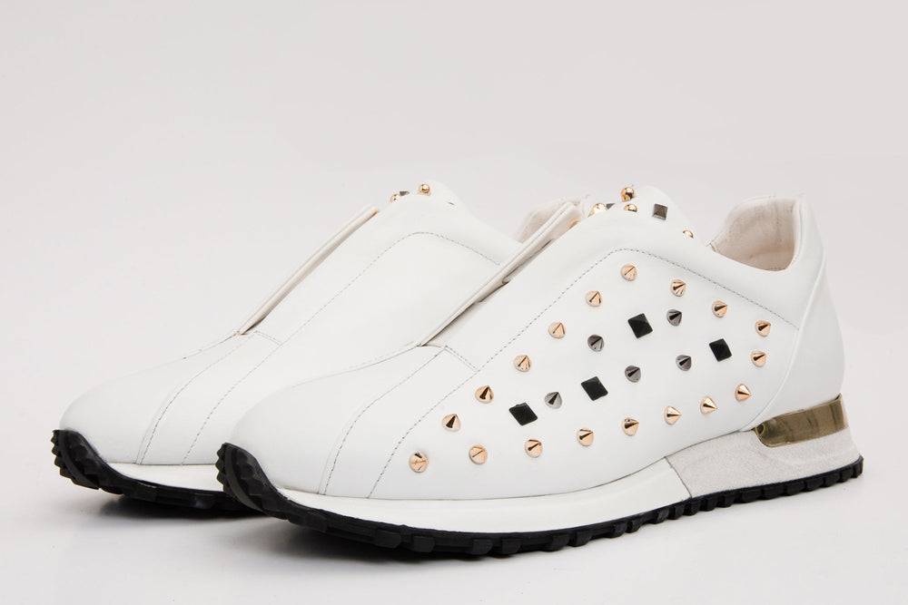 The Infanta White Spike Leather Sneaker Limited Edition