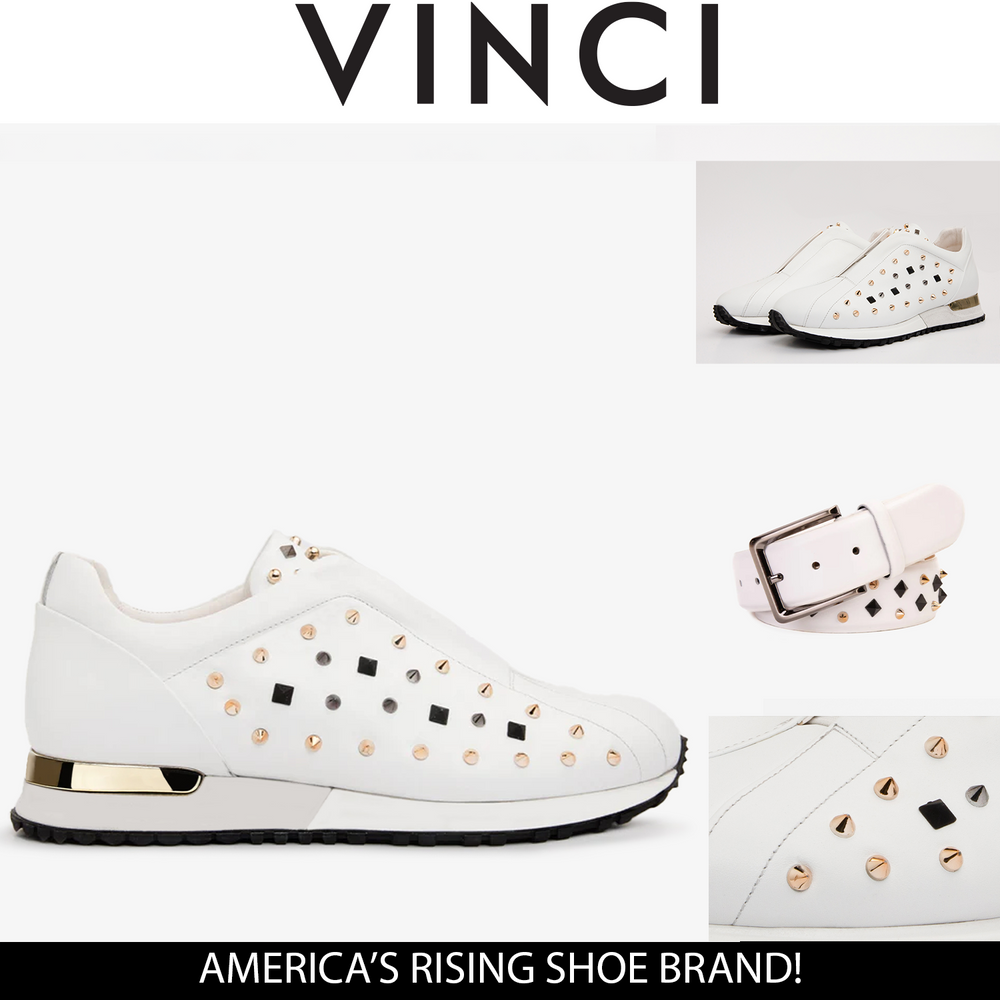 The Infanta White Spike Leather Sneaker Limited Edition