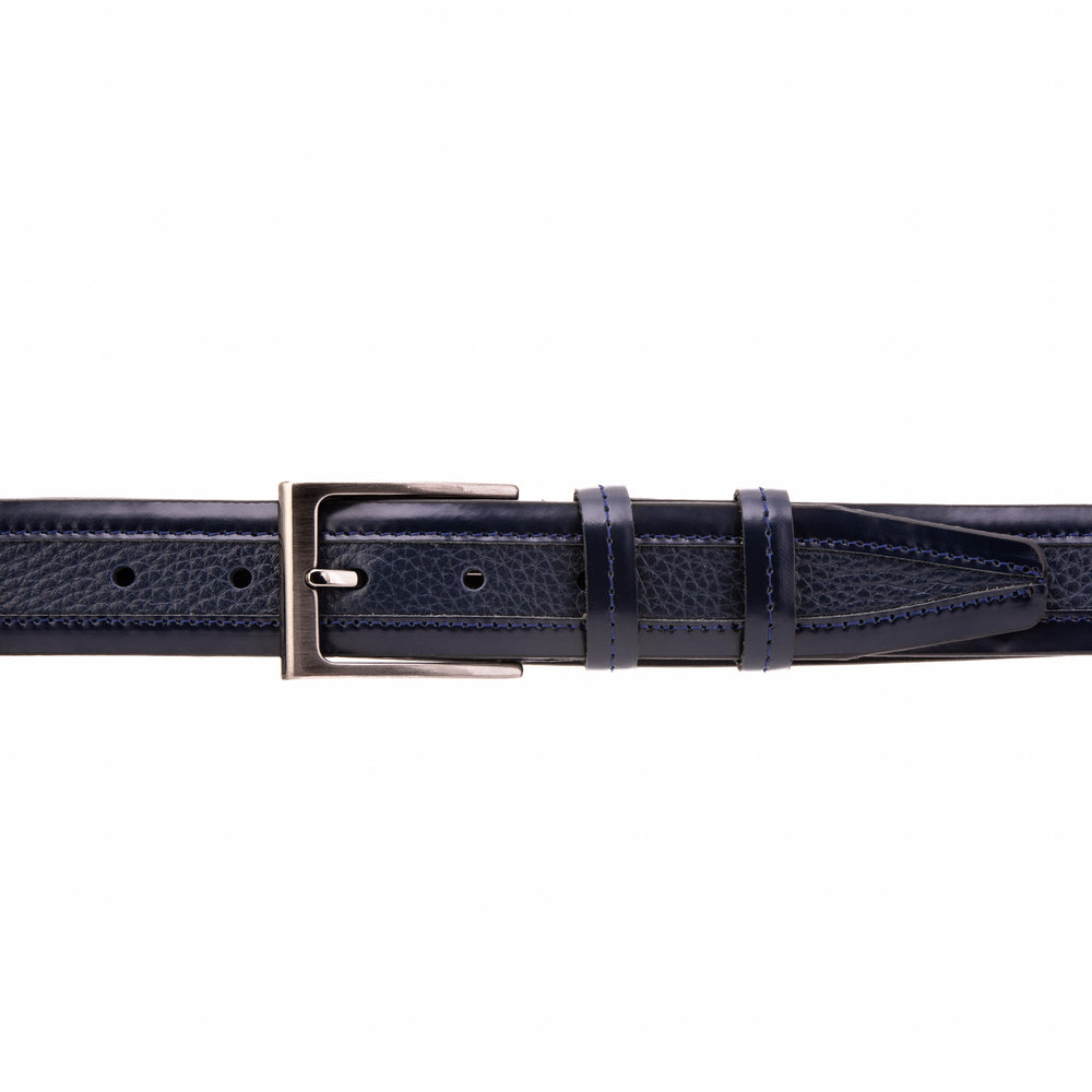 The Everest Rockwell Navy Blue Leather Belt