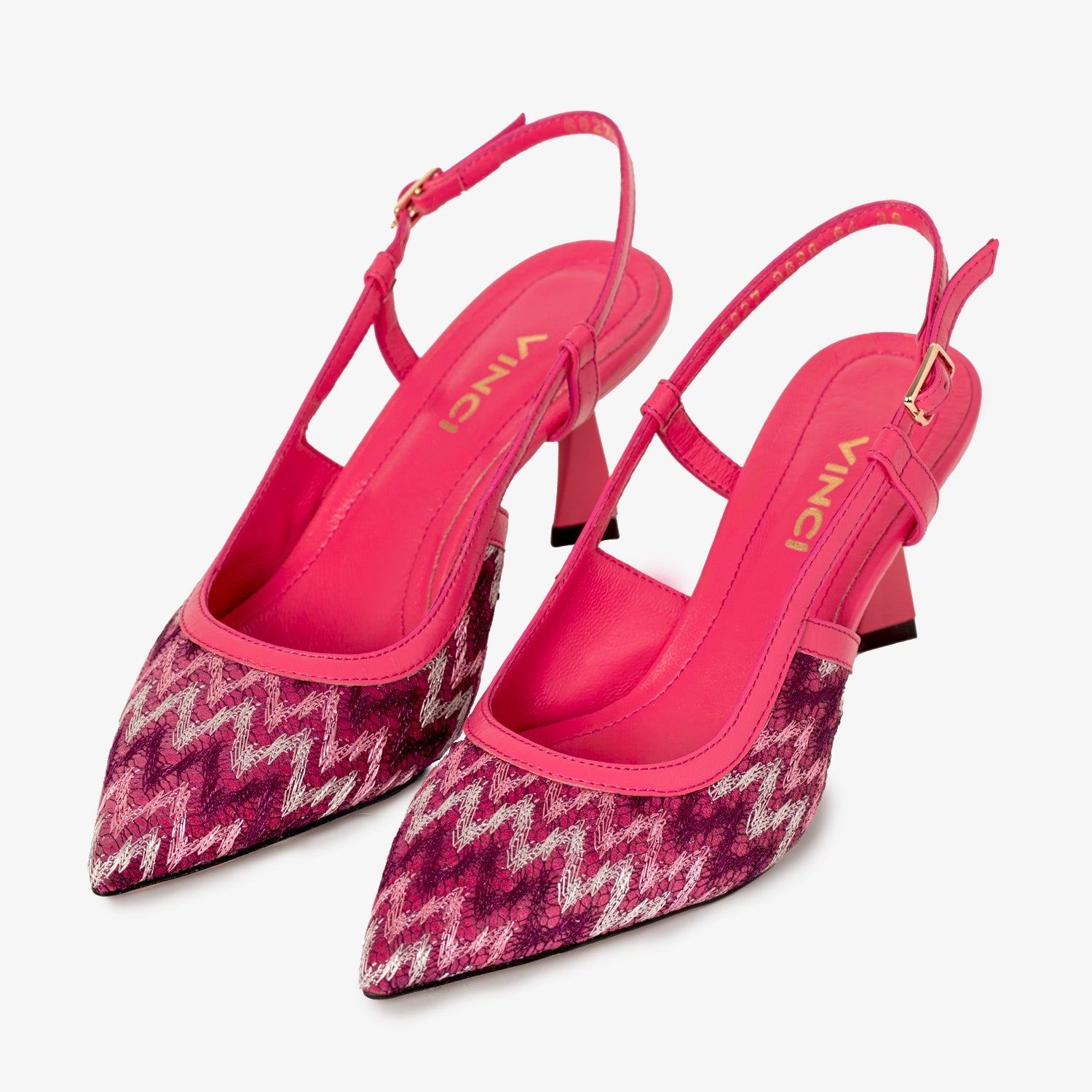 The Napoli Fuchsia Leather Slingback Sandal