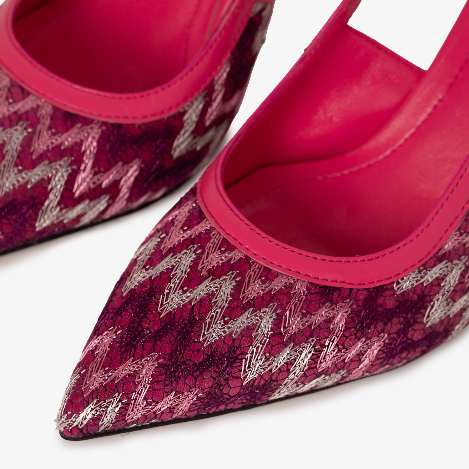 The Napoli Fuchsia Leather Slingback Sandal