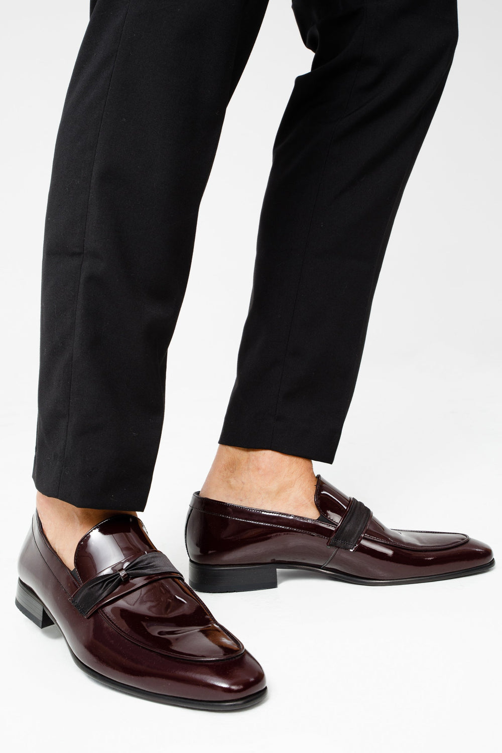 The Dodoma Burgundy Patent Leather Loafer Shoe