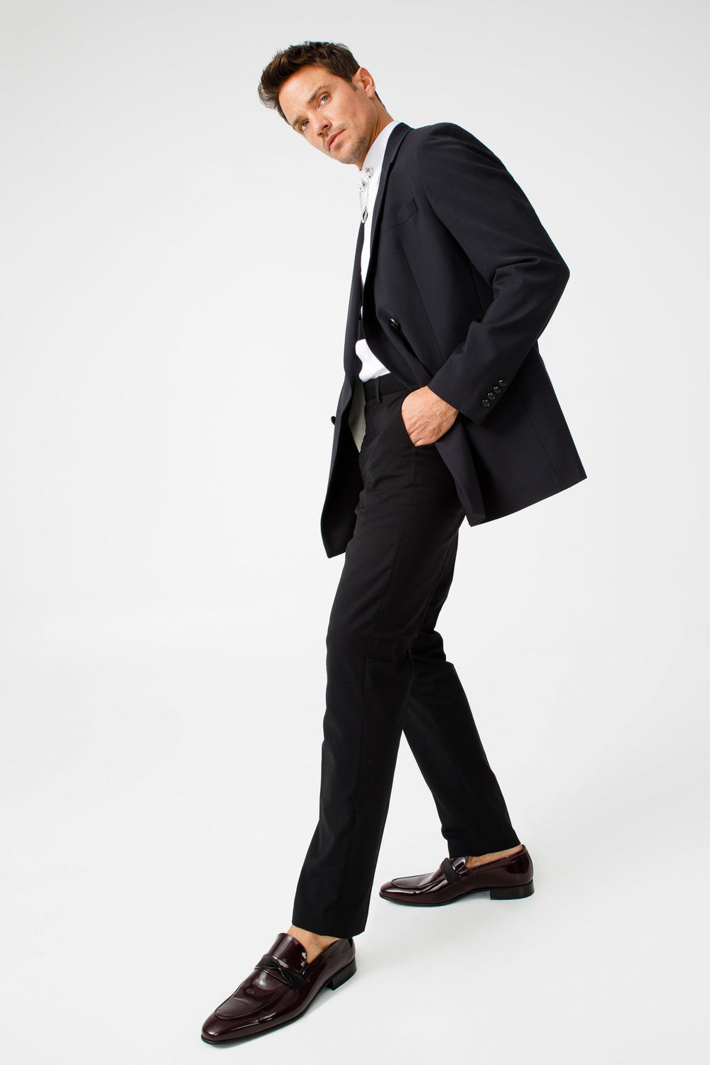The Dodoma Burgundy Patent Leather Loafer Shoe