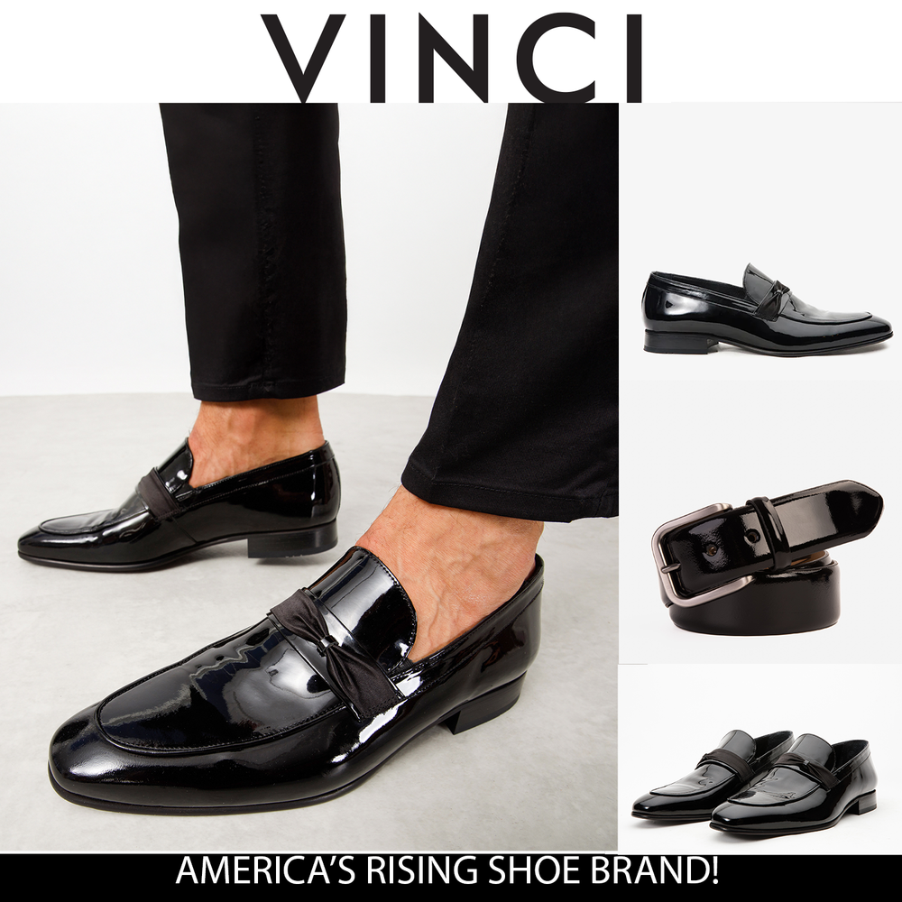 The Dodoma Black Patent  Leather Loafer Shoe