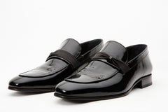 The Dodoma Black Patent  Leather Loafer Shoe