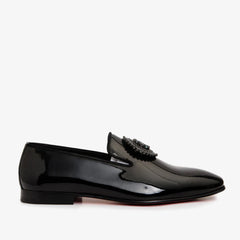 The Pombe Black Patent Leather Dress Slip-on Loafer  Shoe