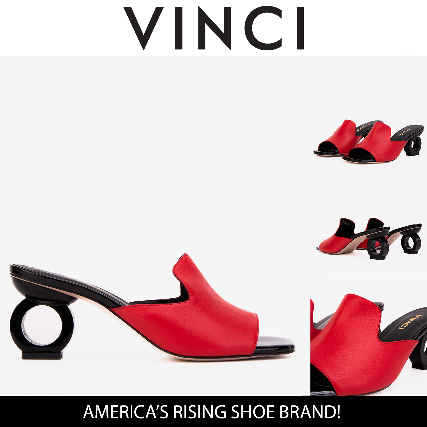 The Tory Red Leather Sandal