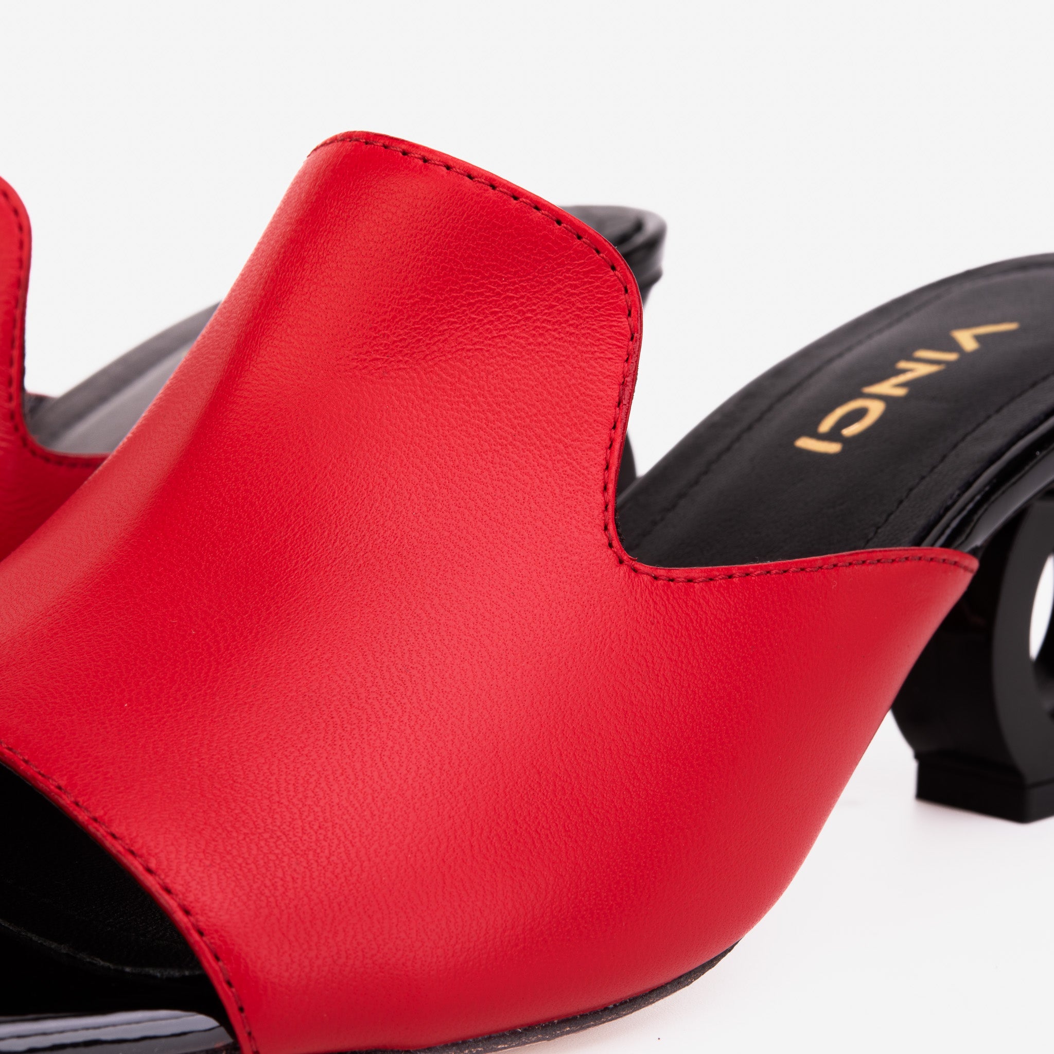The Tory Red Leather Sandal