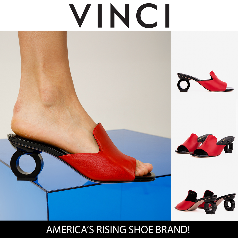 The Tory Red Leather Sandal
