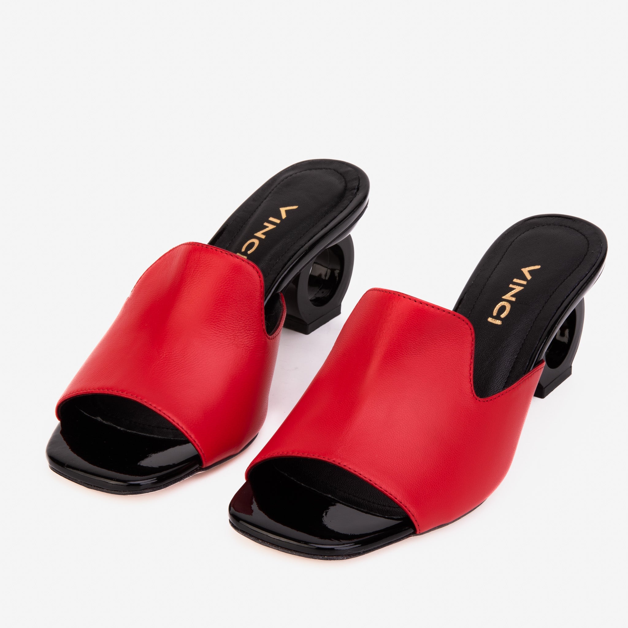 The Tory Red Leather Sandal
