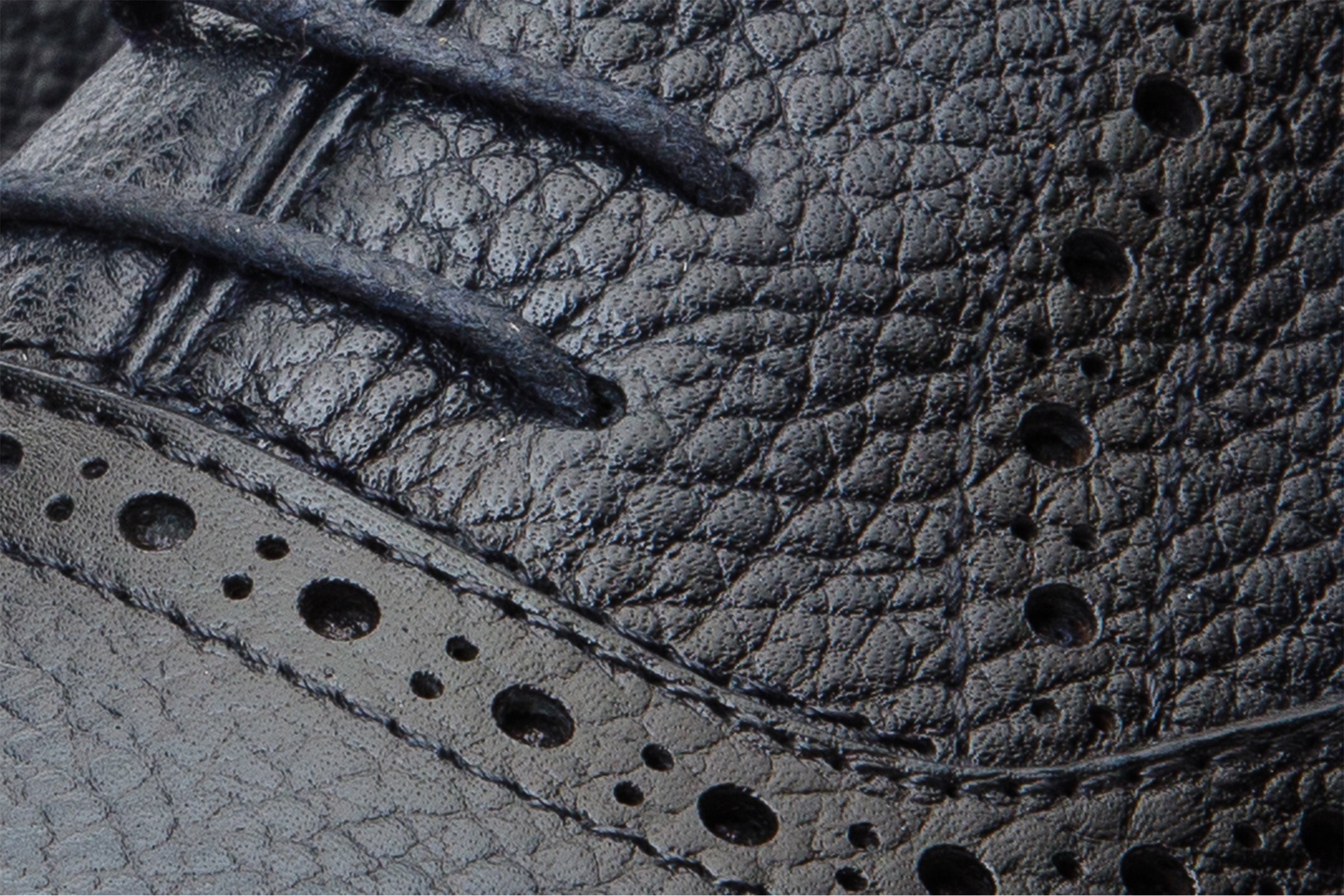 The Draco Handmade Navy Blue Semi Brogue Oxford Shoe