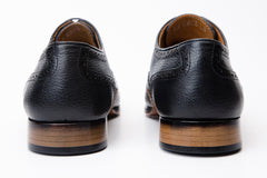 The Draco Handmade Navy Blue Semi Brogue Oxford Shoe