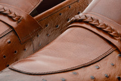 The Johannesburg Brown Leather Dress Loafer  Shoe