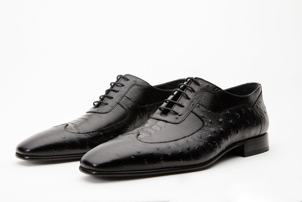 The Alabama Black Wingtip Oxford Shoe