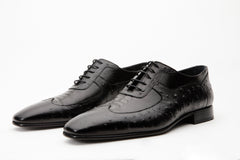 The Alabama Black Wingtip Oxford Shoe