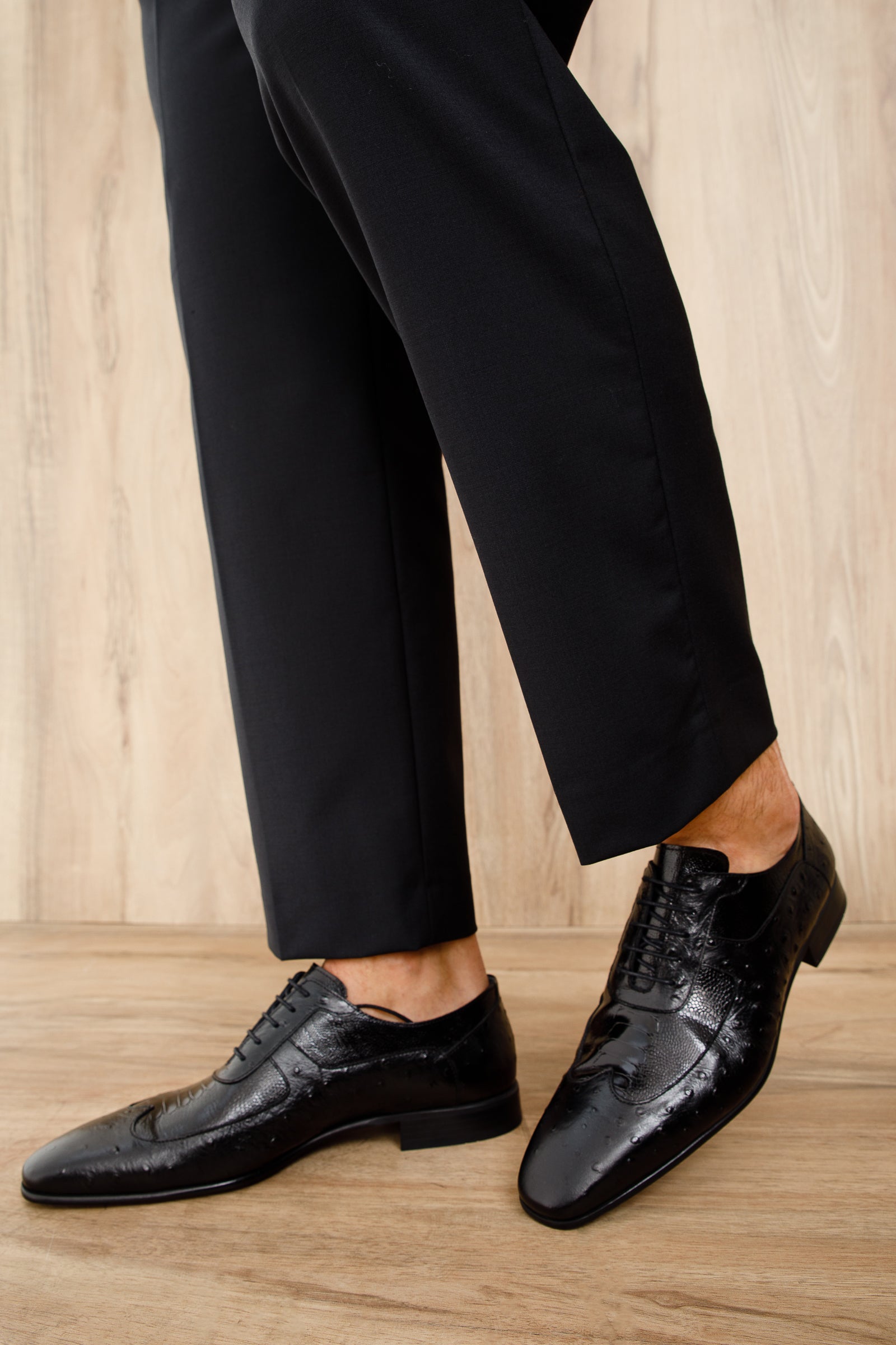 The Alabama Black Wingtip Oxford Shoe