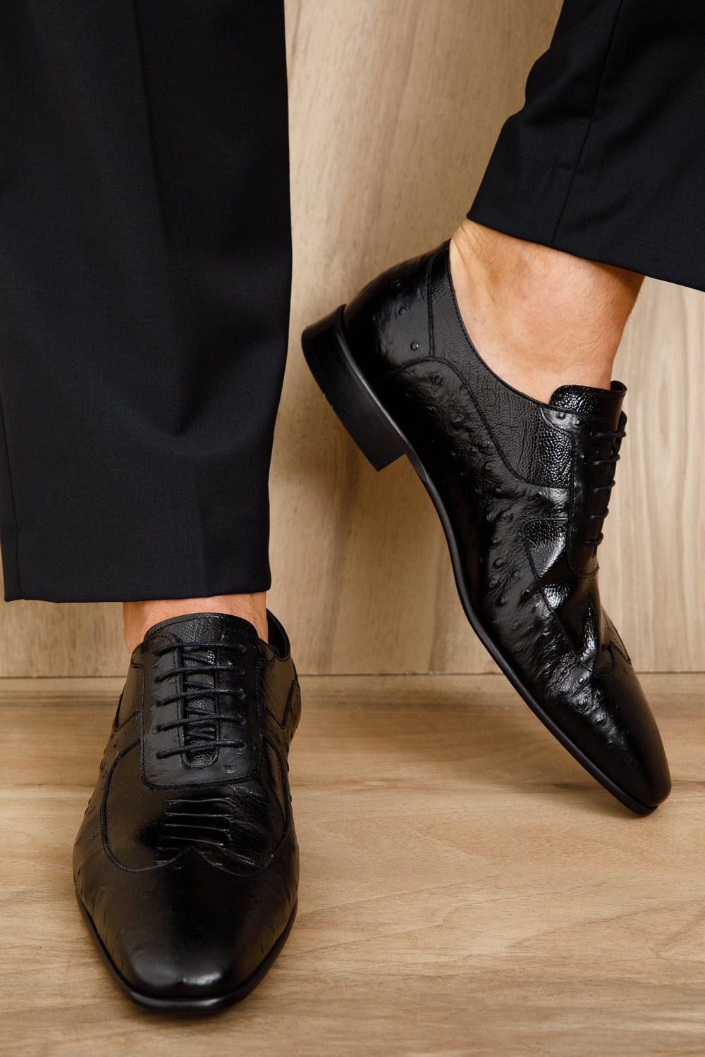 The Alabama Black Wingtip Oxford Shoe