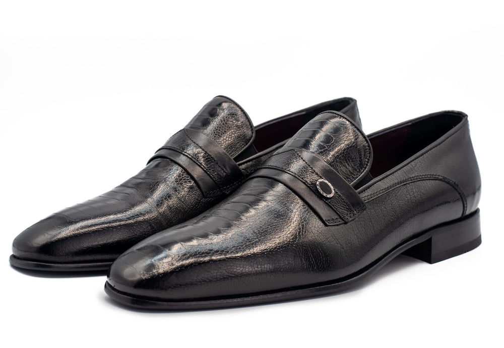 The Bangkok Black Penny Loafer Shoe