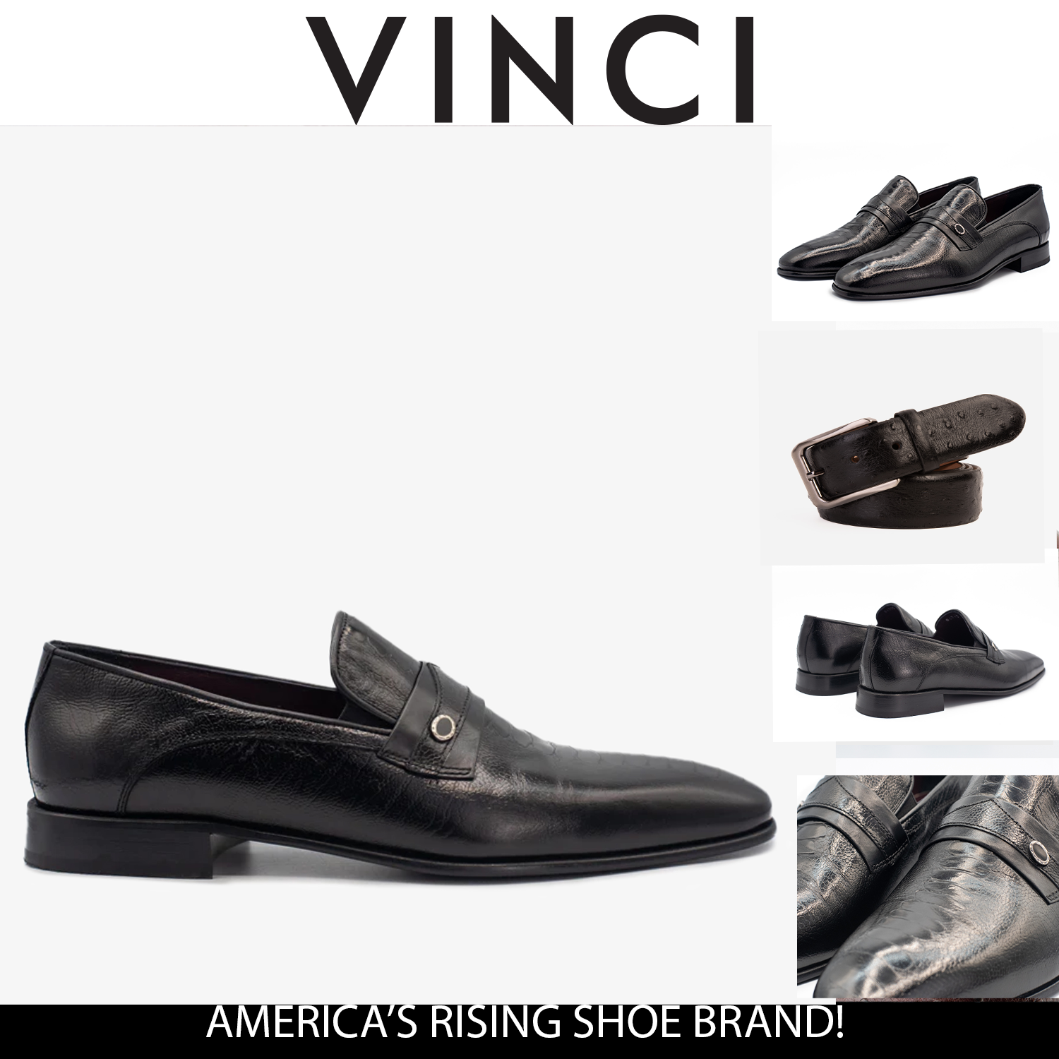The Bangkok Black Penny Loafer Shoe