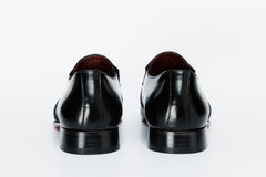 The Everest Black Leather Cap Toe Dress Loafer Shoe