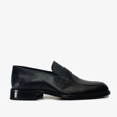 The Marinka Black Leather Shoe Penny Loafer  Shoe