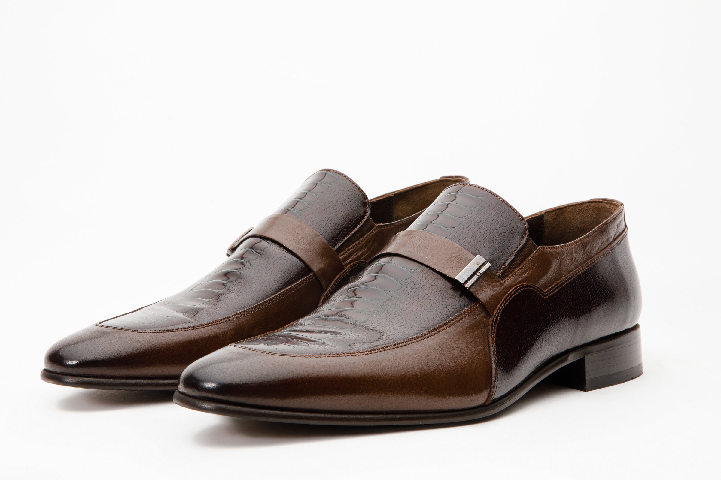 The Kazablanka Brown Leather Bit Loafer  Shoe