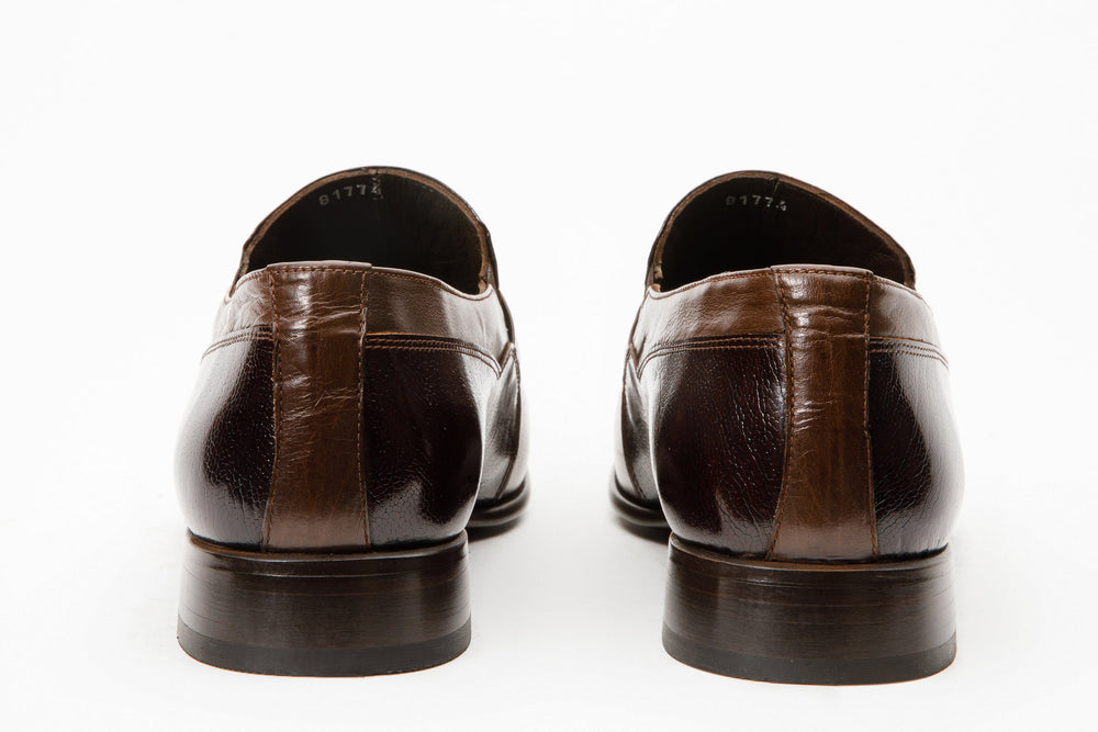 The Kazablanka Brown Leather Bit Loafer  Shoe