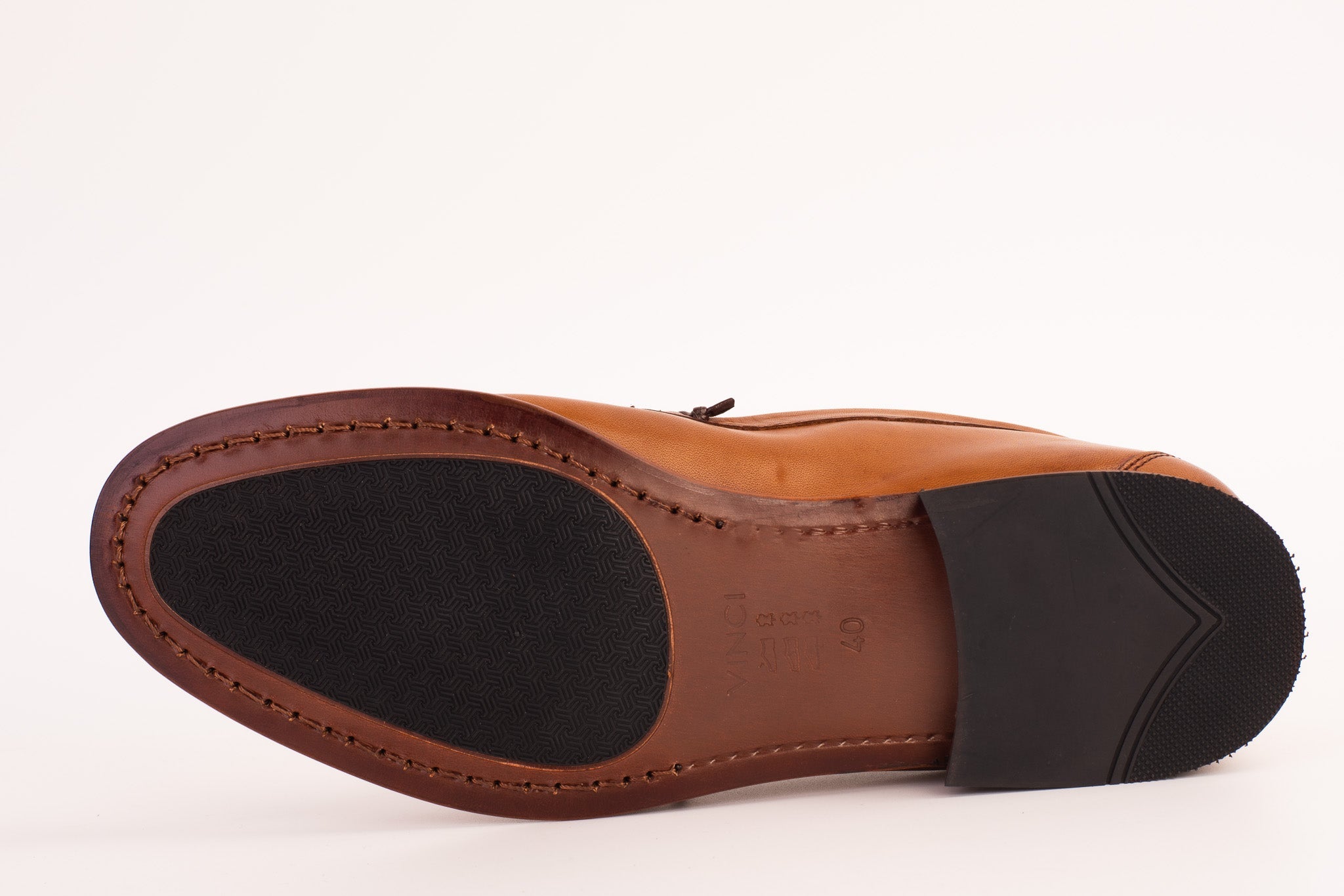 The Eregli Tan Leather Penny Loafer Shoe