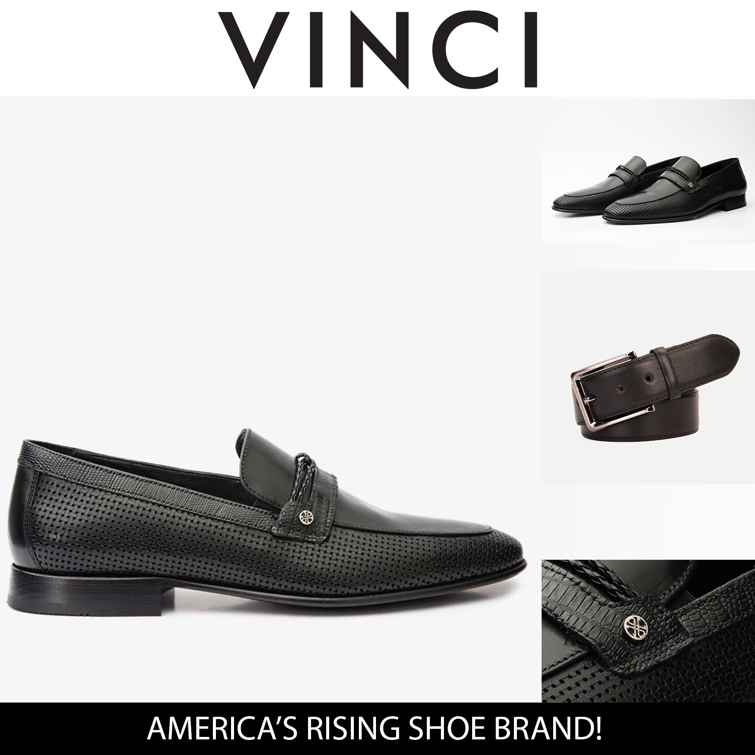 The Acerra Black Leather Loafer Shoe Final Sale!