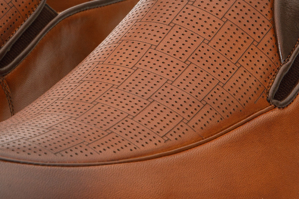 The Migues Tan Leather Loafer  Shoe