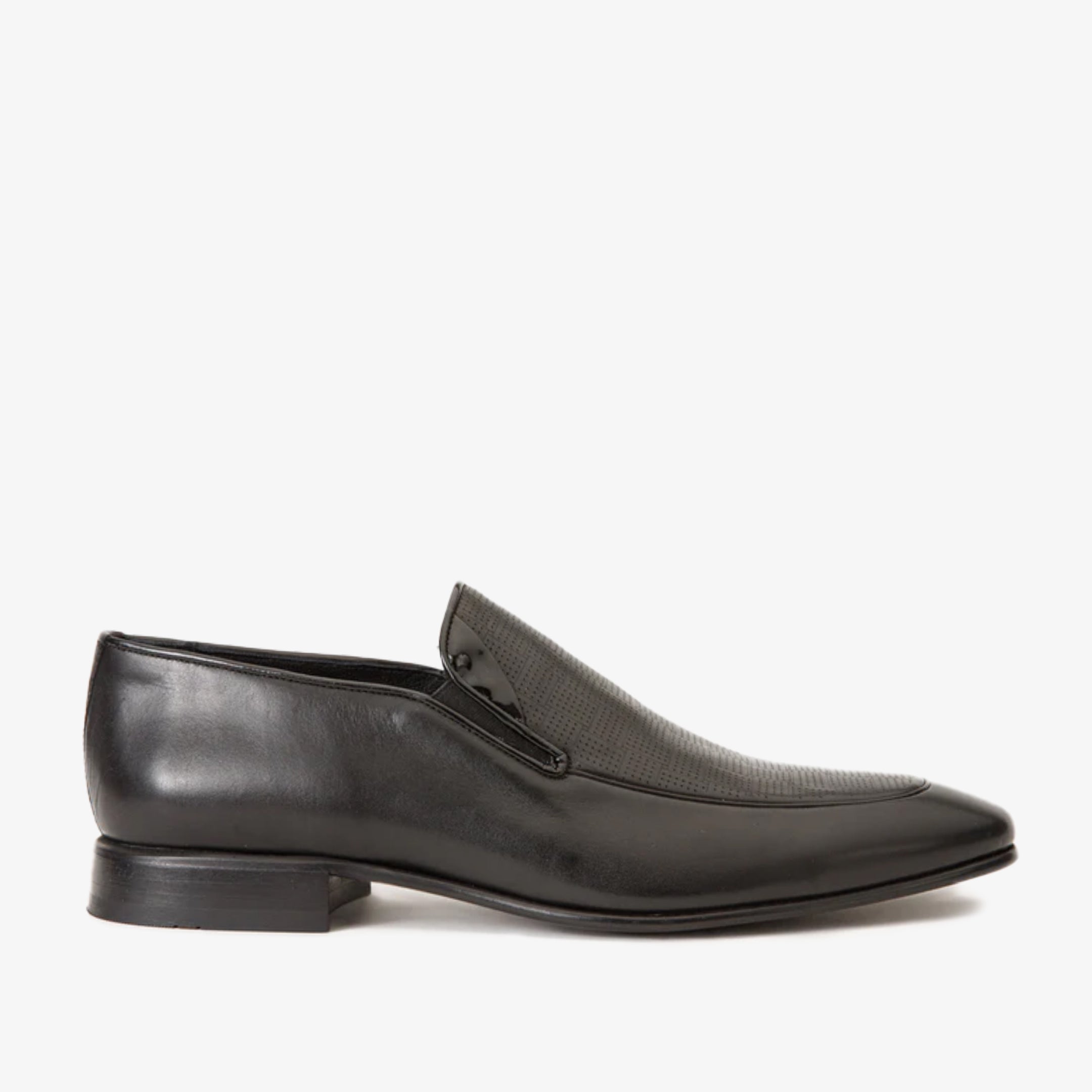 The Migues Black Leather Loafer Shoe