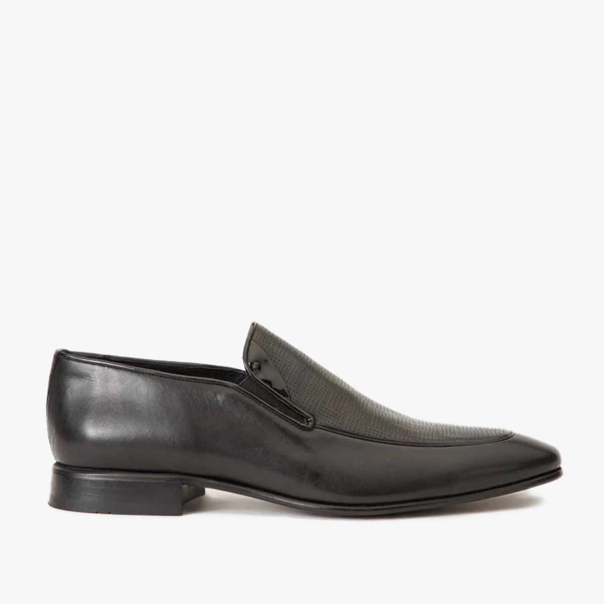 The Migues Black Leather Loafer Shoe