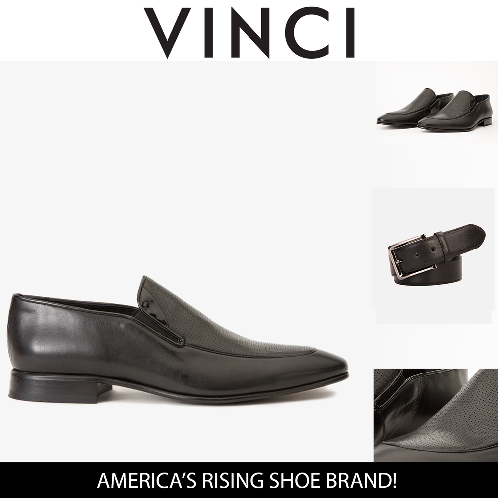 The Migues Black Leather Loafer Shoe