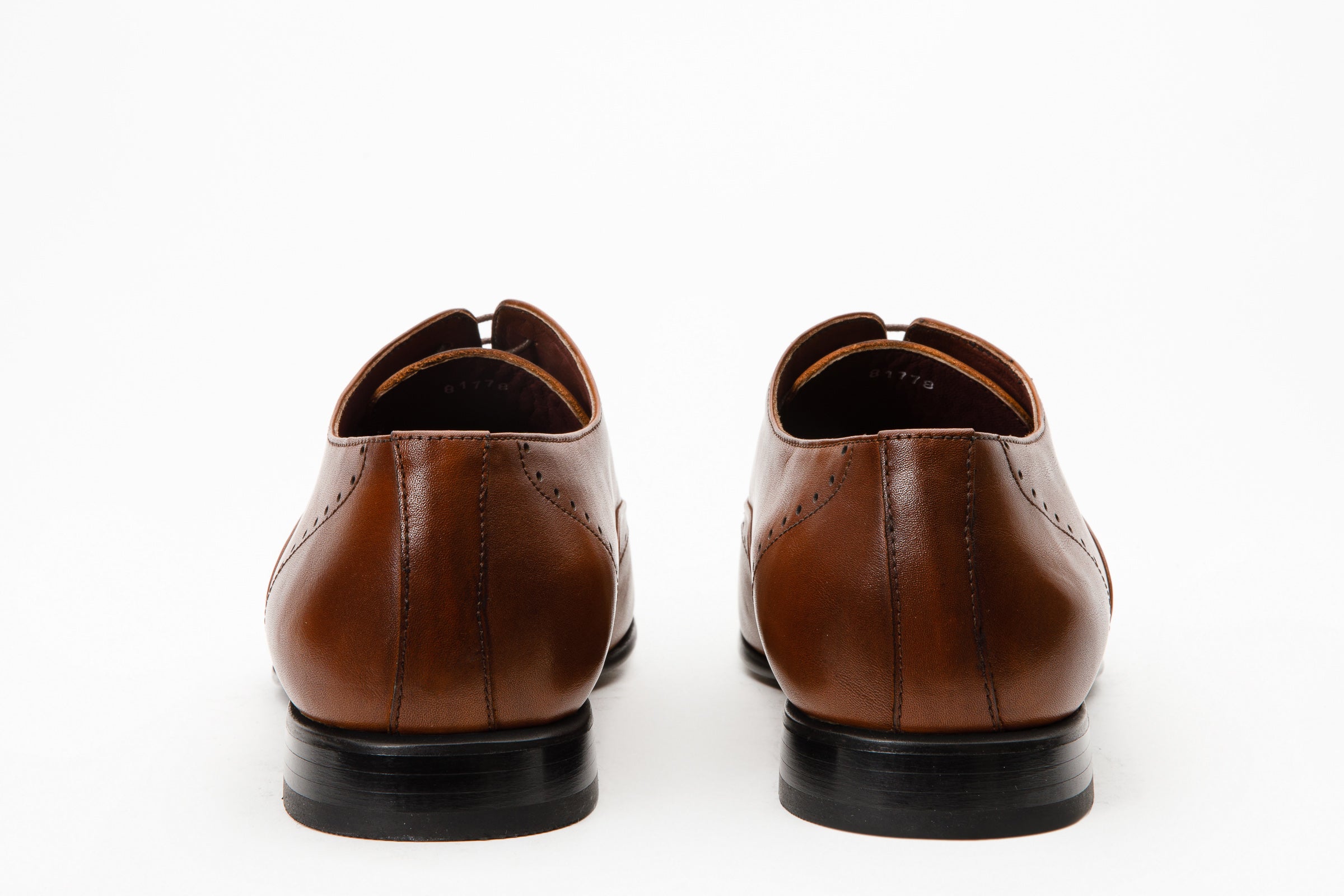 The Roma Tan Leather Wingtip Oxford Shoe